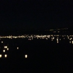 Laternen auf dem Murtensee / Lanterns on the lake